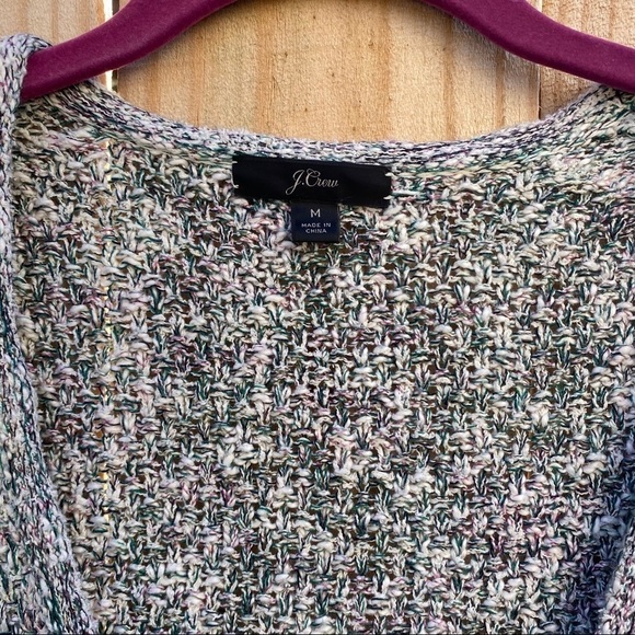 J. Crew Navy Lady Sweater Jacket with Fringe Med - Picture 4 of 8